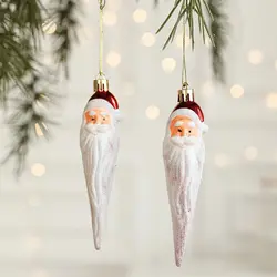 2PCS Red&white Creative Christmas Hanging Decoration Santa Clause Camera Owl Xmas Ornament Ball Festival Shopwindow Xmas Baubles