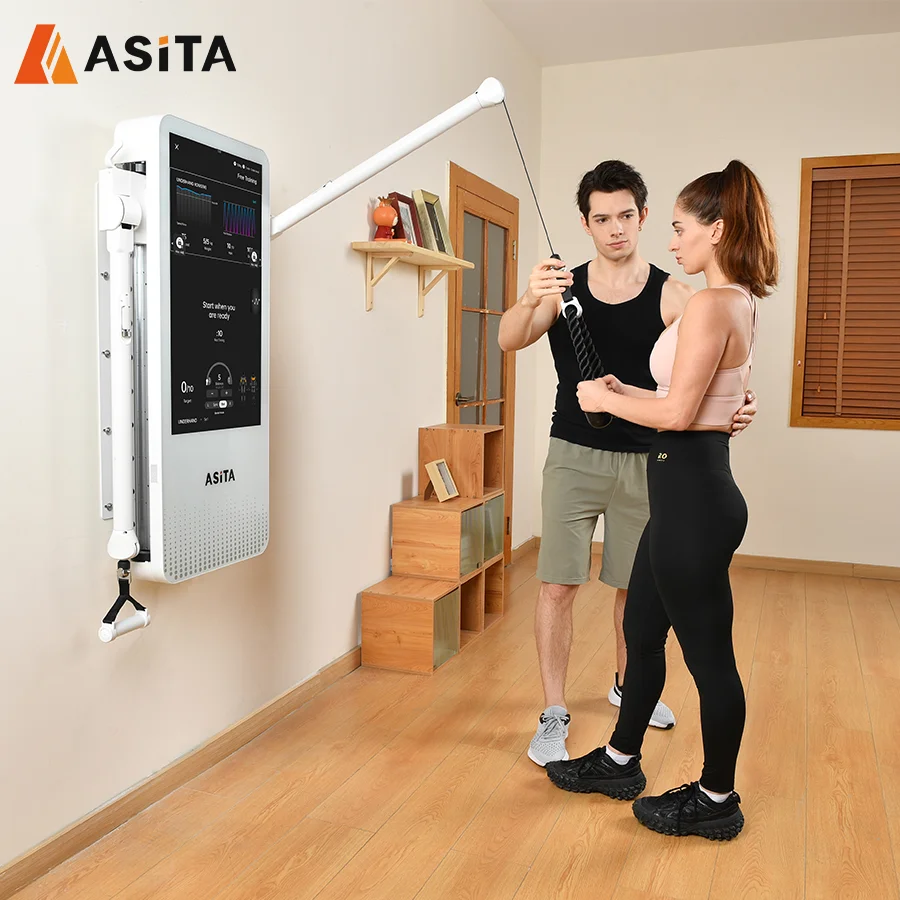 Wall Mounted Multi Function Fitness Equipment Tonal Smart Home Gym Digital Weight Strength Training Gym