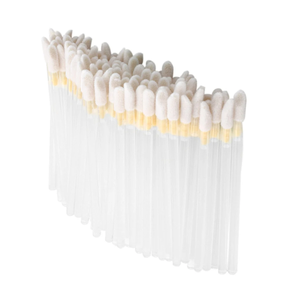 Lichtgewicht wegwerp lipglosswands make-upborstelset voor het aanbrengen van lippenstiften en eenvoudige opslag op reis