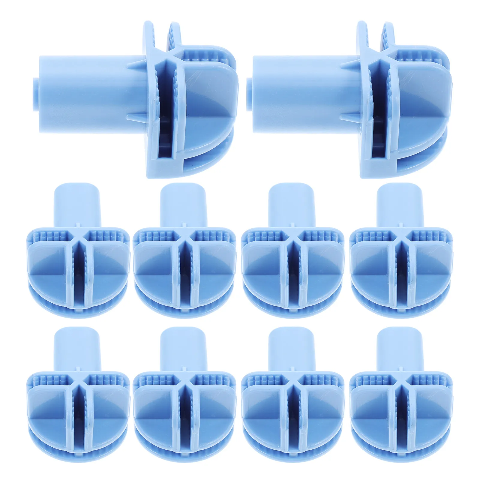 10Pcs Cat Cage Caster Wheel Adapters Plastic Spinner Sleeve Connectors Compatible with Bird Cages Wardrobes Small Rolling Caster