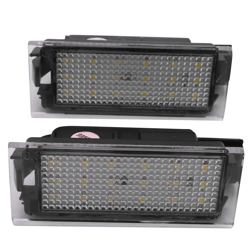 2Pcs Car LED Number License Plate Light For Renault Megane 2 Clio Laguna 2 Megane 3 Twingo Master Vel Satis