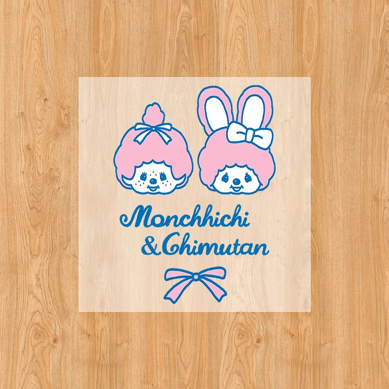 Cute Monchhichis Iron on Patches Cartoon T-shirt Print Fashion Heat Transfer Sticker Boys Girl Birthday Gifts DIY Clothes Decals