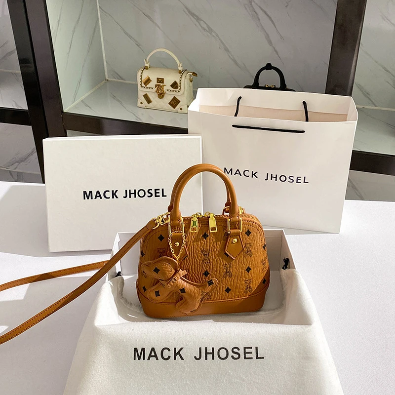 

Elegant and stylish shell bag, autumn and winter niche color-blocking handbag