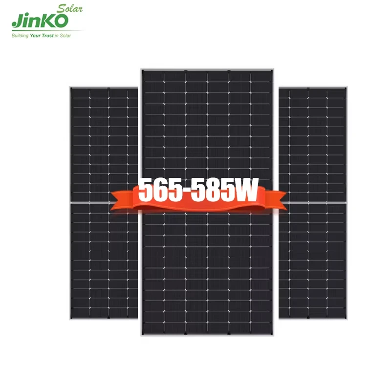 Jinko 144 Half Cell N-Type Mono 600W 595W 575W 580W 585W 590W Solar Panels Bifacial Dual Glass Module 72 Half Cut Double glass