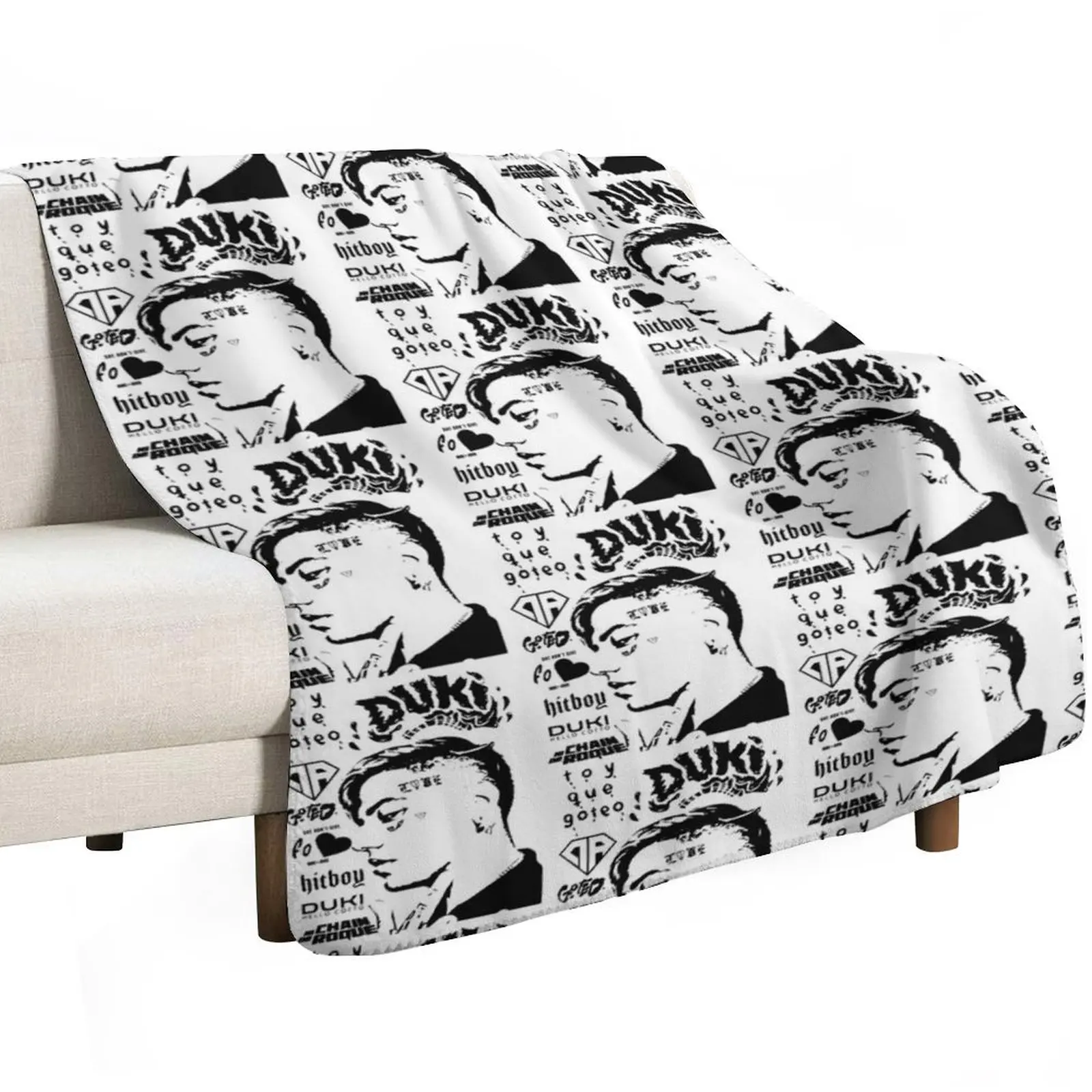 duki, trap, rap, rockstar, music, lit killah, khea, argentina, nicki nicole Throw Blanket Soft Plaid Giant Sofa Blankets