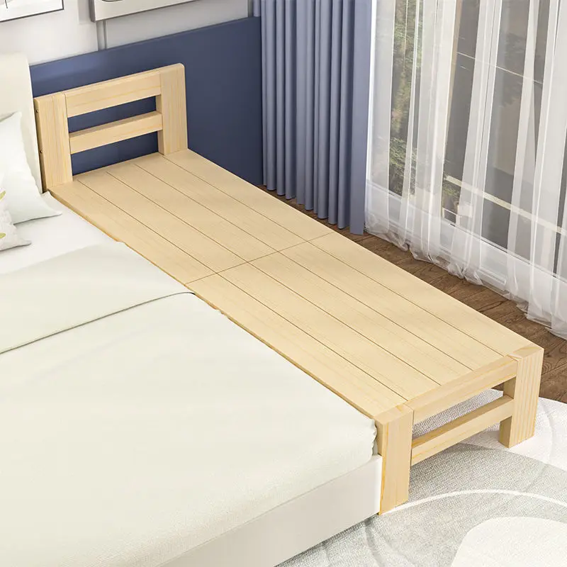 

Детская кроватка с ограждением, детская складная кроватка из массива дерева и маленький артефакт, детская расширенная прикроватная тумбочка