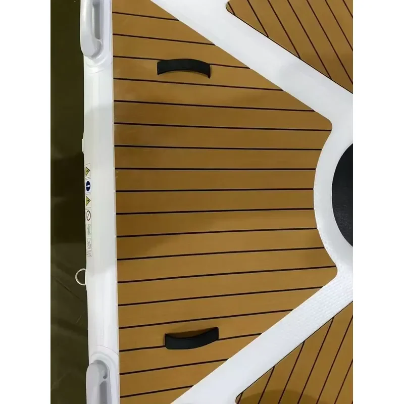 Multi-Person PVC Inflatable Floating Yacht Dock Island-Portable Marine Walkway with Customizable Color & Logo