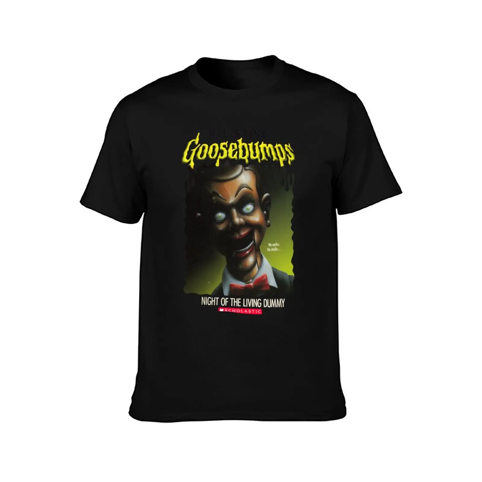 Goosebumps - Night of The Living Dummy T-Shirt Outdoor Work Short Sleeve Top T-Shirt