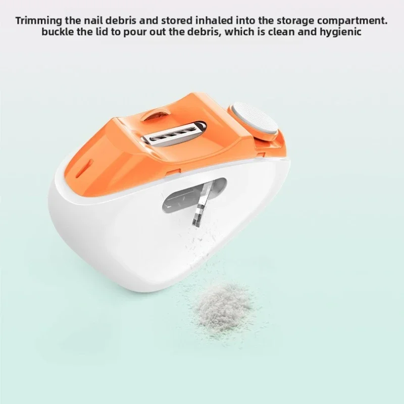 Elektrische Nagelknipper Automatische Anicure Trimmer Met Licht Volwassen Baby Vingernagel Teen Schaar Pedicure Polijsten Nagels Cutter