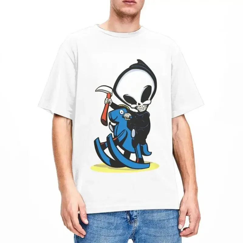 Spitfire Blind Rocking Horse T Shirt Merch For Cotton Vintage Round Coll
