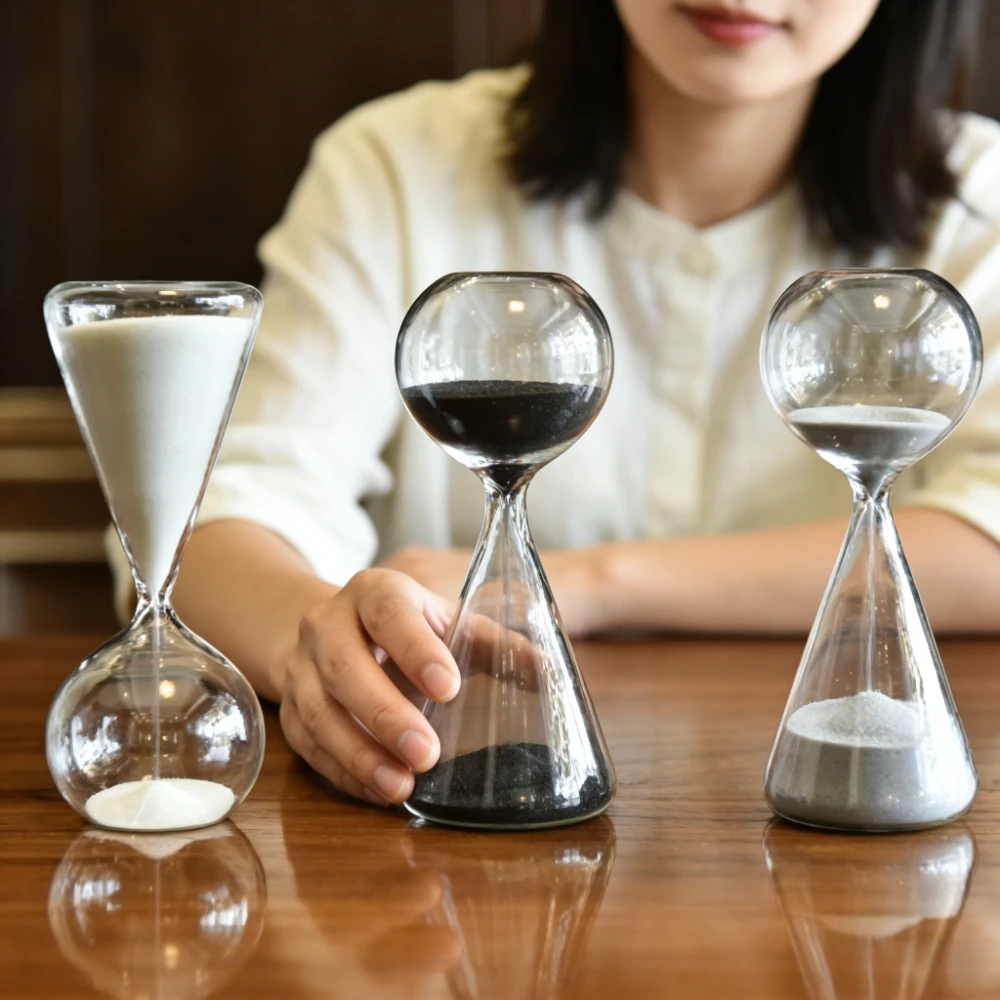 15-minute Glass Meteor Hourglass Timer, Exquisite Nordic-style Home Decoration Item, Creative Ornament Gift Home Accessory,