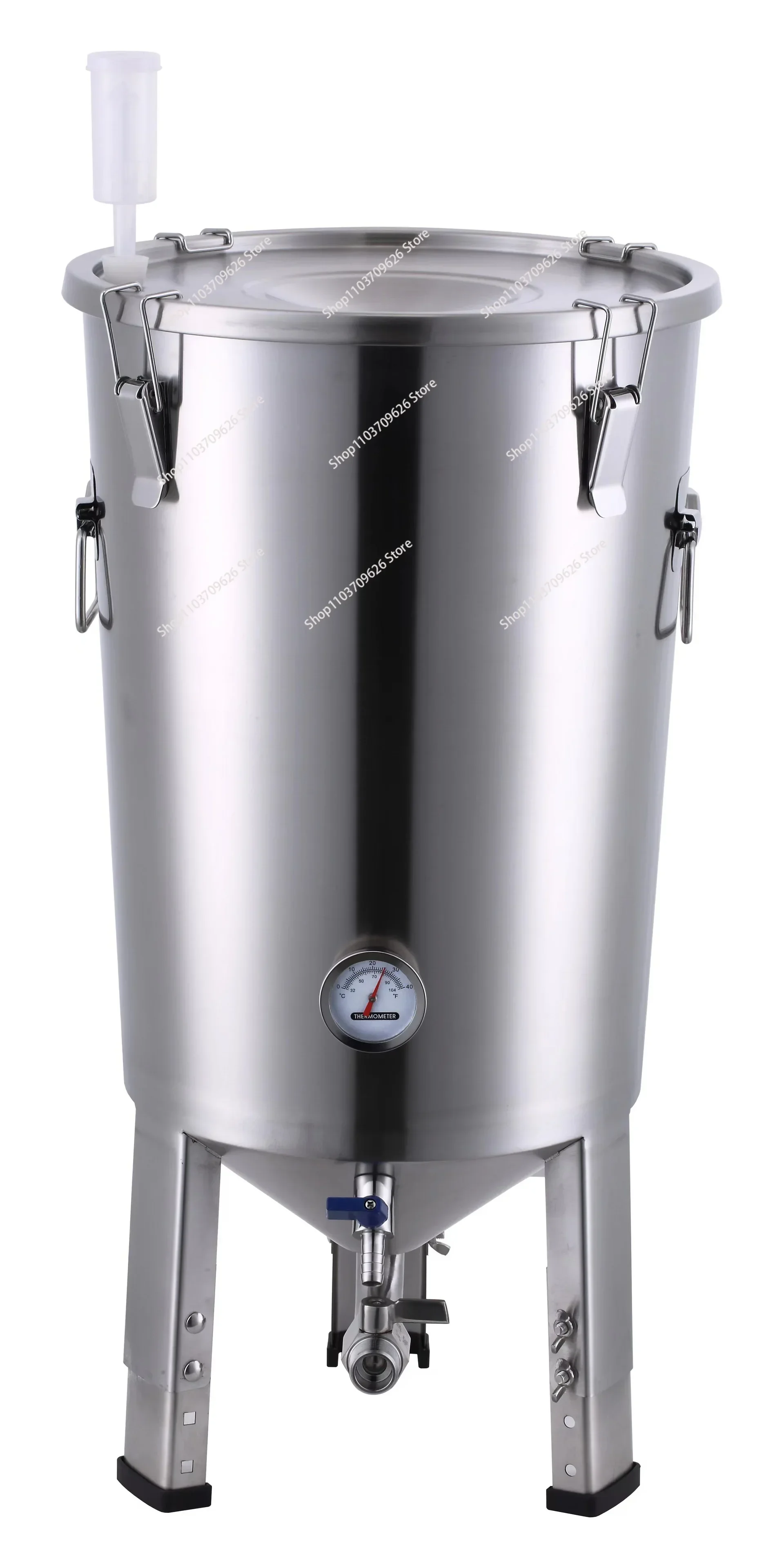 Home brewing Fermenation tank Conical Fermenter fBrewery stainless steel tank 32 liters with chiller