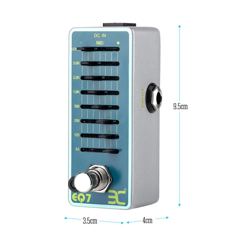 Picture 7: ENO EX EQ7 Guitar Equalizer Effect Pedal 7-Band EQ Full Metal Shell True Bypass
