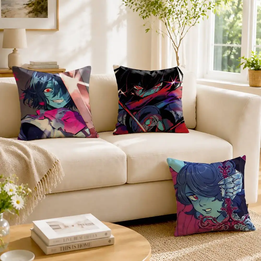 K-Kris Game D-Deltarune Customizable Square Cushion Cover Double Sided Print Pillow Case