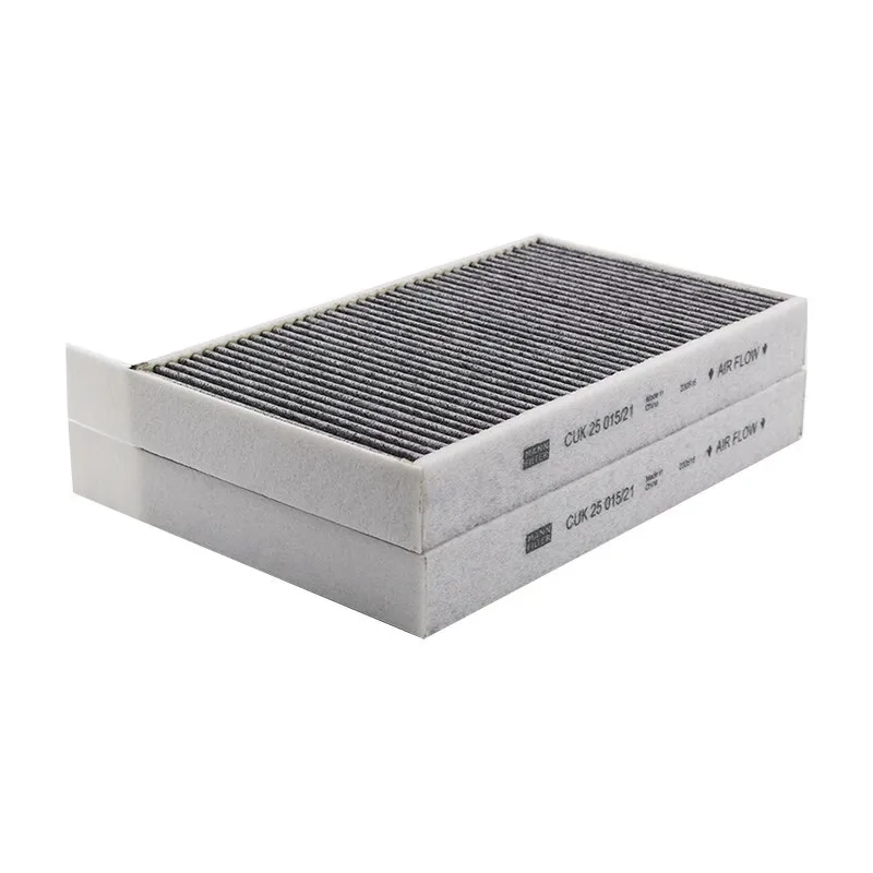 For Tesla Model 3 Model Y EV MANN FILTER CUK25015/21-2 2PCs Activated Carbon Built-in Cabin Filter 1107681-00-A 1107681-00-B