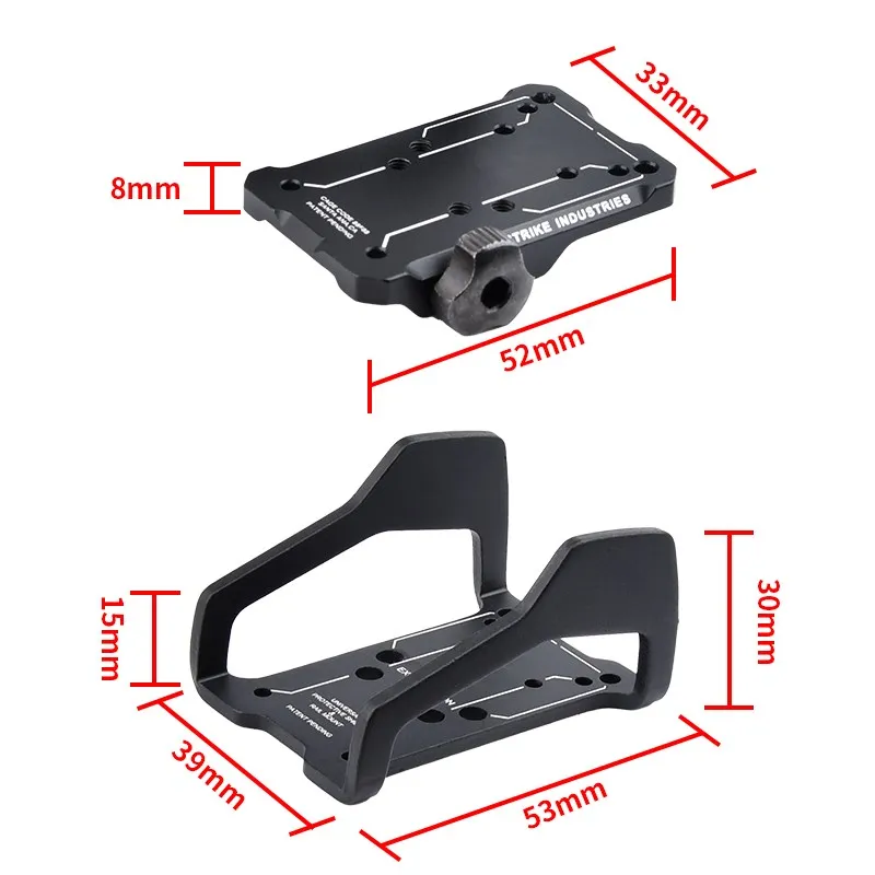 Tactica-Adaptador de Base de Mira réflex Universal RMR, punto rojo, para caza, Trijicon, Doctor, Leupold, Razor Vortex Sight