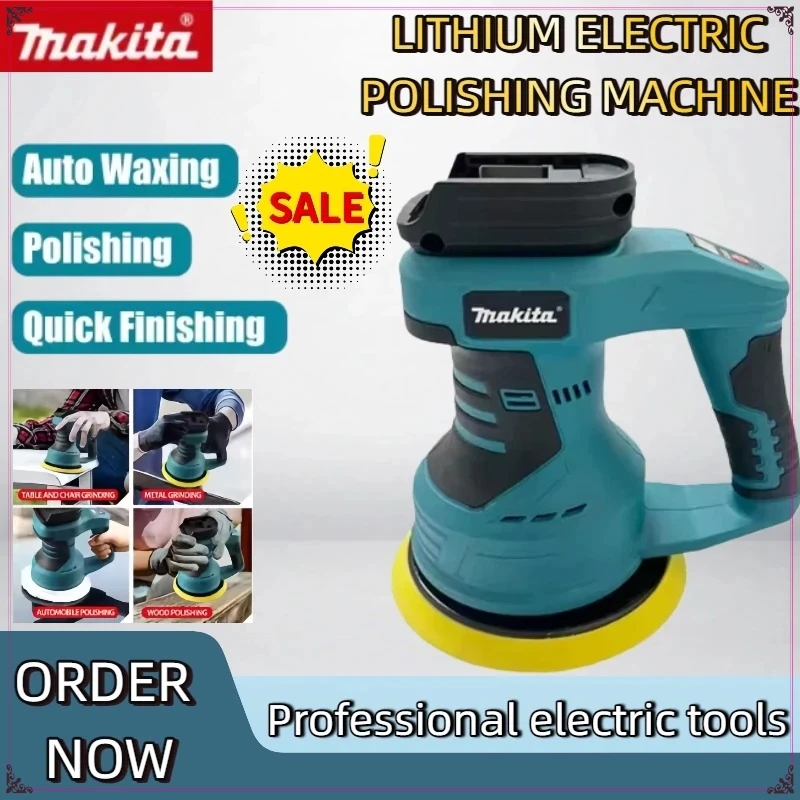 

Makita 8 Gears Adjustable Auto Electric Waxing anding Sealing Glaze Tool Cordless Car Polisher Rechargeable Polisher Power Tool
