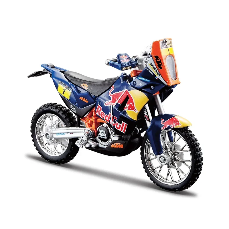 Bruago 1:18 Red Bull 450 Rally Racing Die Cast Metal Alloy Car Model Collection Decoration Boy Racing Motorcycle Toy Gift