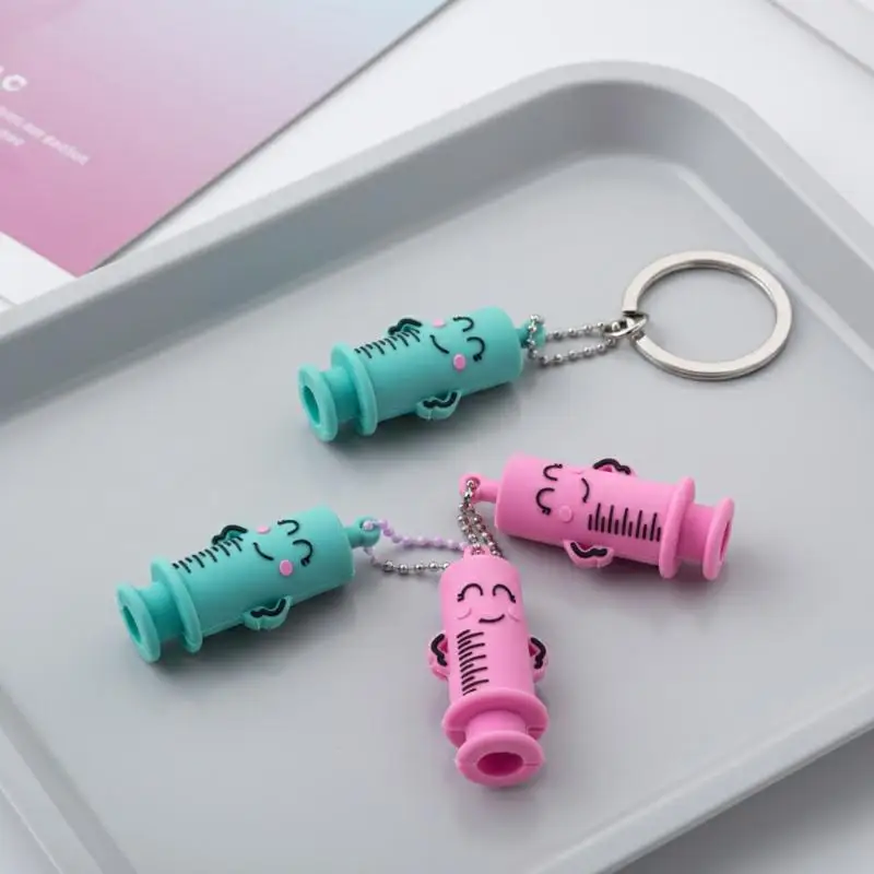 Syringe Style Ampoule Opener Keychain Nursing Medical Glass Bottle Breaker for Clinics Emergency First Aid Kit Use