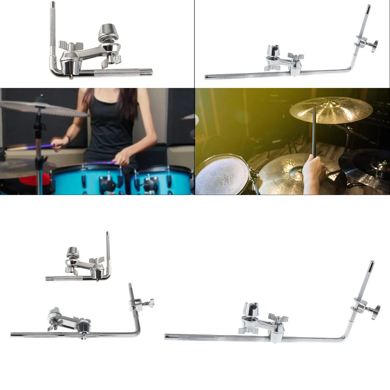 パーカッションドラマーの学生のための回転可能なブラケット、ドラムホルダー、カウベルクランプ、クイックリリース、頑丈、簡単な取り付け、楽器