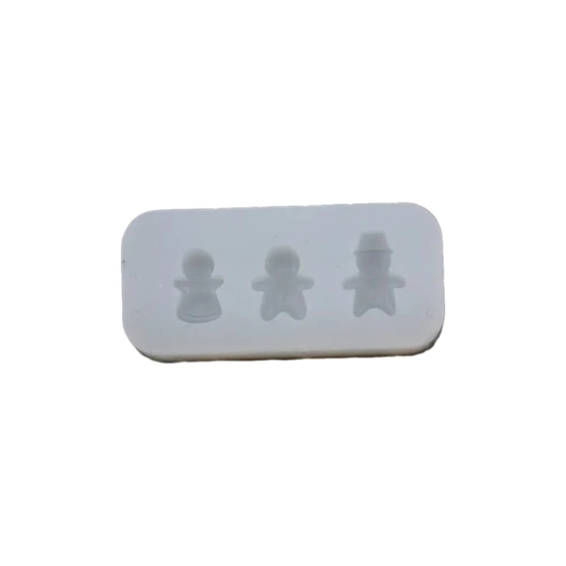 Gingerbreads Man Shaped Treats Mold Convenient Silicone Mold for Handmade