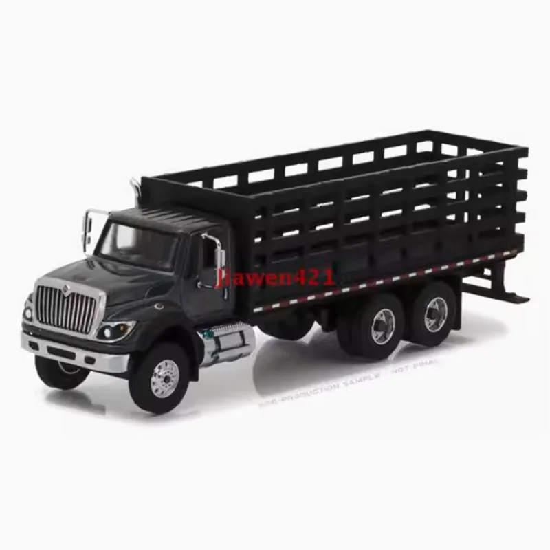 GreenLight Alloy 1:64 2017 International WorkStar Platform Stake Truck Car Model Classics Adult Souvenir Gift Static Display