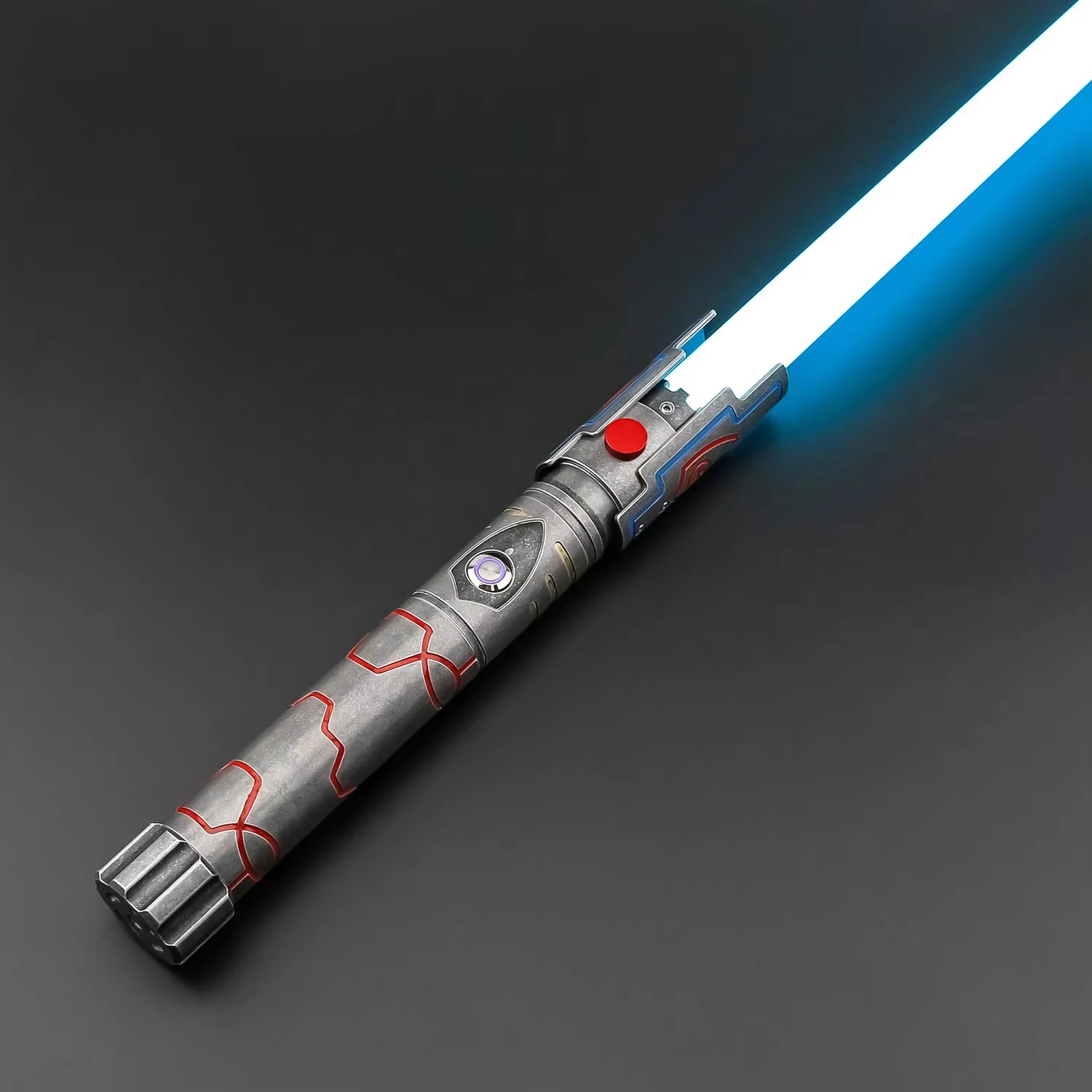 TXQSABER Shield Lightsaber ออกแบบใหม่ Heavy Dueling ดาบโลหะ Hilt Smooth RGB 12 สี SNV4-Pro พิกเซลบลูทูธ FOC Force