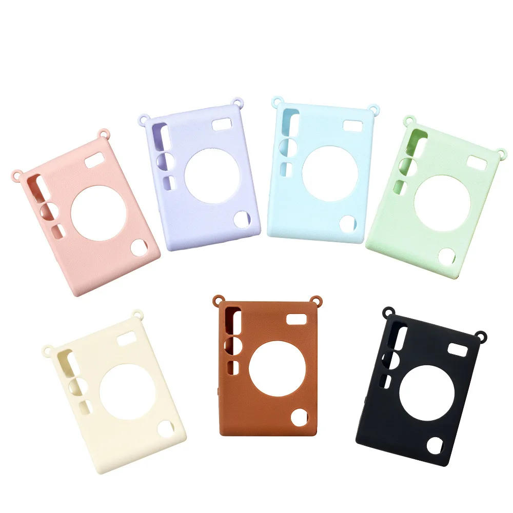 New High Quality Soft Silicone Protective Camera Case Cover Carrying Bag For Fujifilm Instax Mini EVO Instant Camera (No Strap) view 2