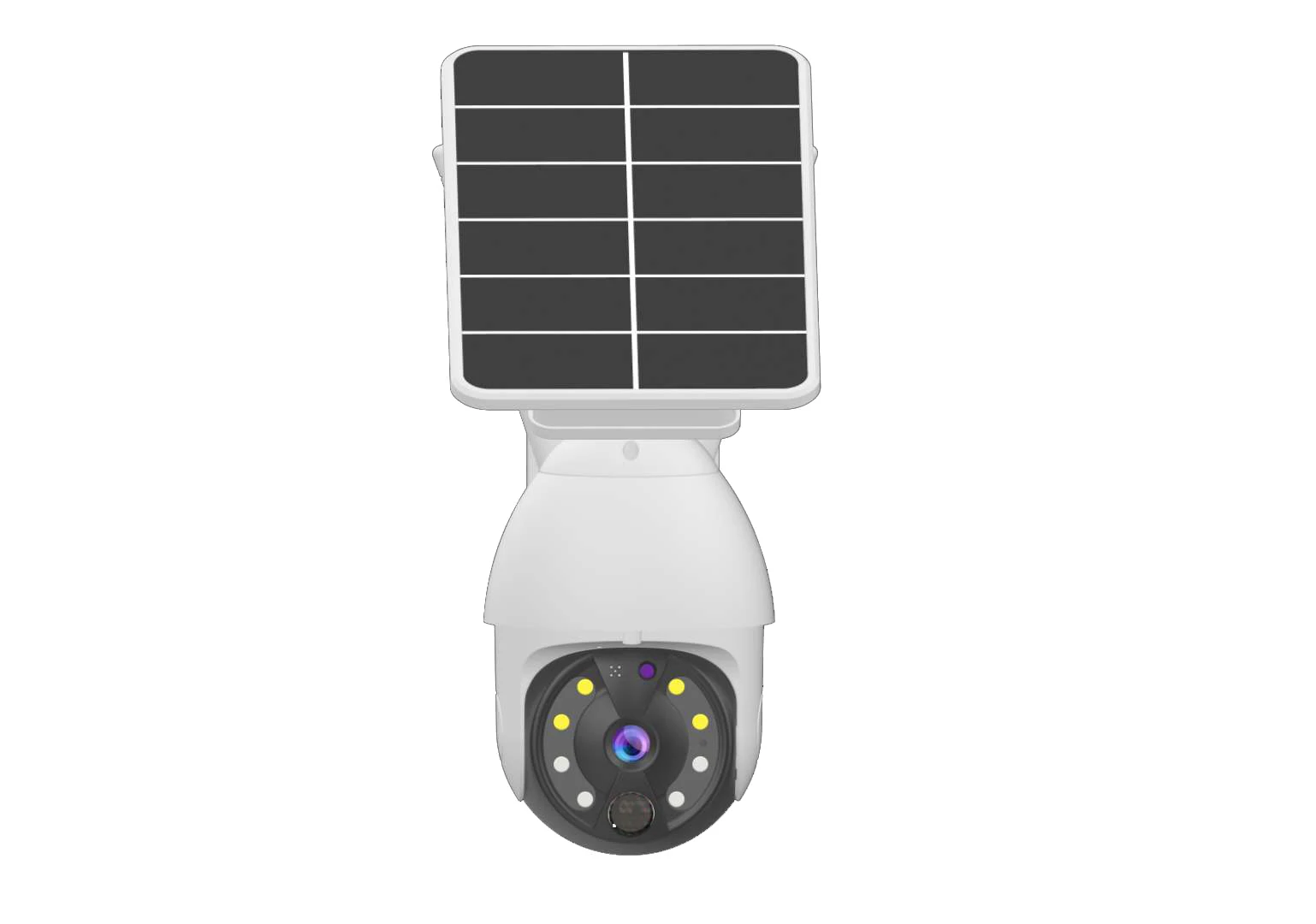 Waterproof and Low Power Consumption Solar Ball Machine 360 PTZ Free Rotation 4G Camera