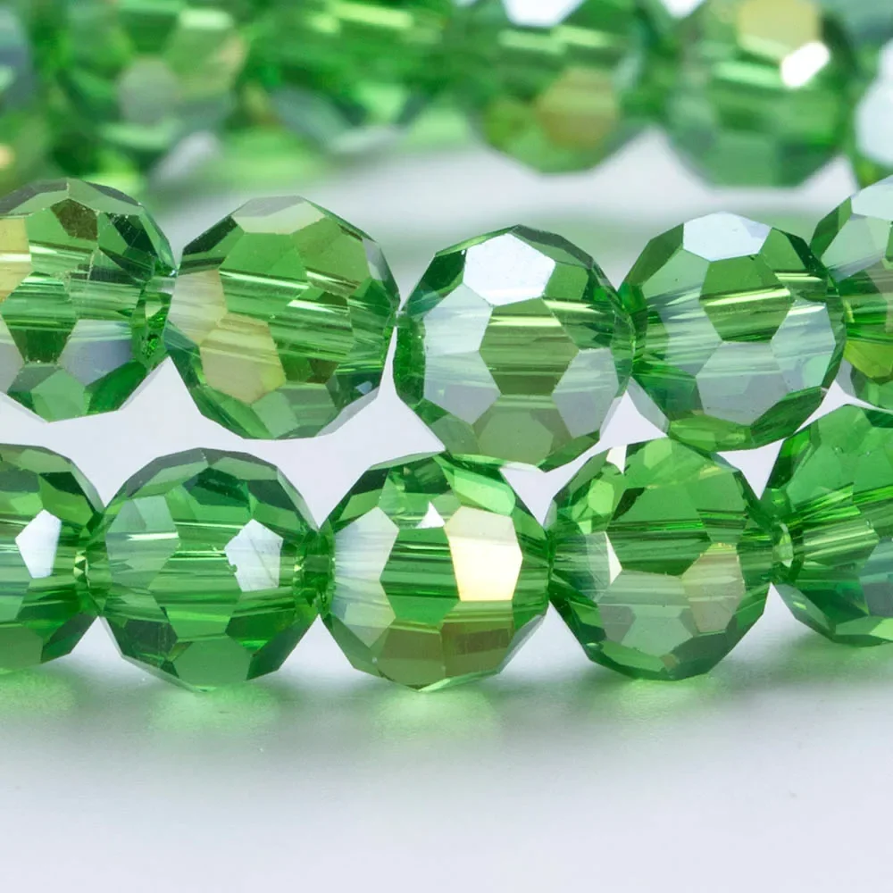 3 4 6 8mm Austrian Round Crystal Beads For Bracelet Jewelry Making DIY Needlework Accessories Rondelle Faceted Glass Seed Bead