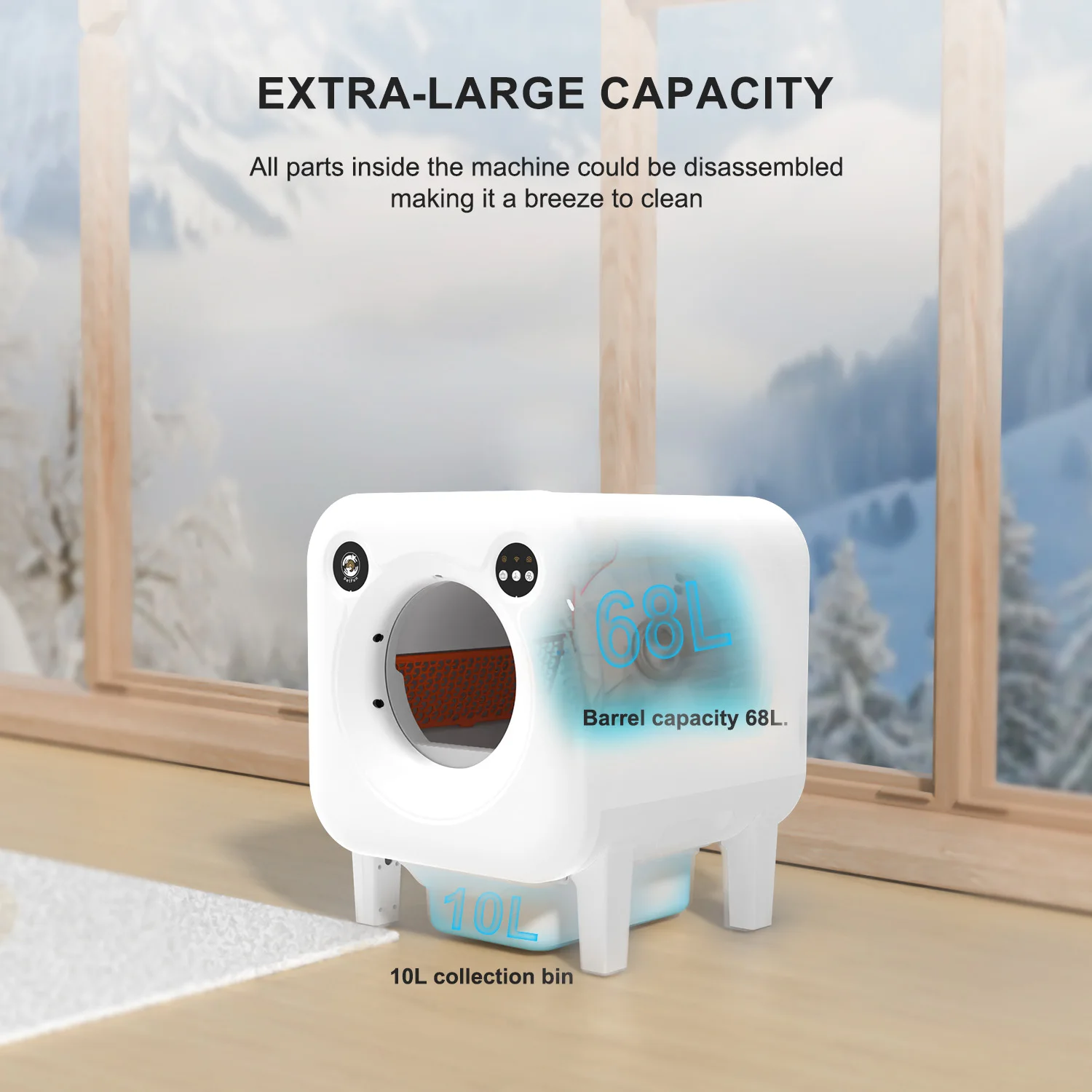 Producto para mascotas CatBox grande autolimpiante automático personalizado OEM/ODM