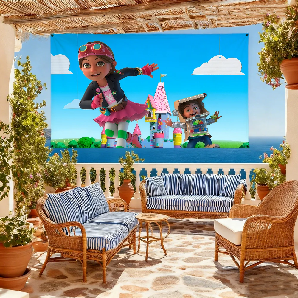 B-bitz B-bob Anime Flag For Outdoor Camping Bar Picnic Party Home Decoration Ornaments Banner