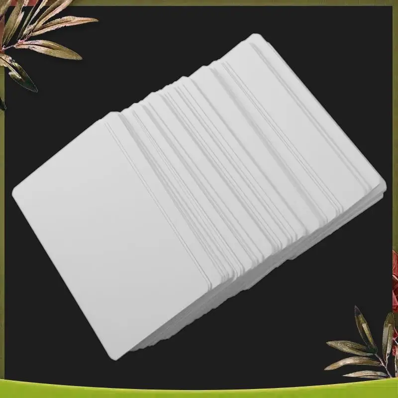New-Blank White Cardboard Paper Message Card Business Cards Word Card DIY Tag Gift Card About 500Pcs (White)