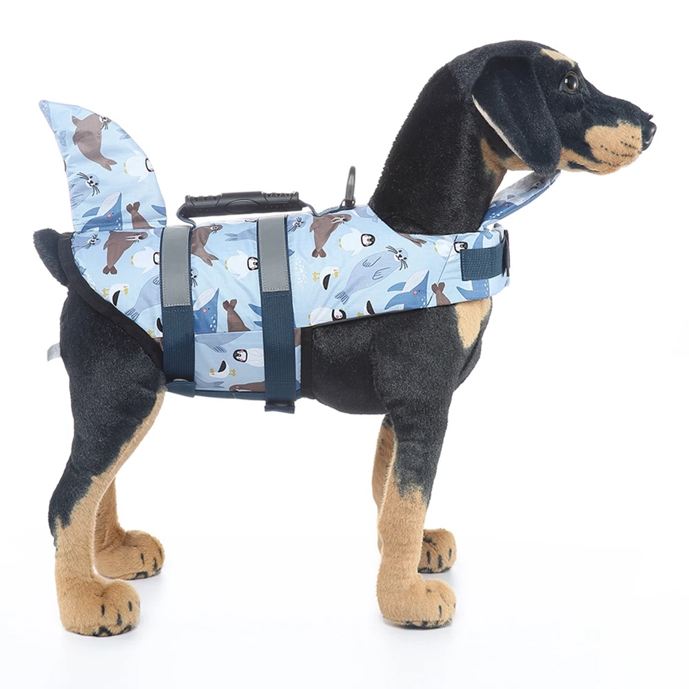 Pet Swimming Life Jacket Safety Vest For Dog Summer Adjustable Reflective Swimwear For Surfing Drifting Dog Puppy Life Vest Coat