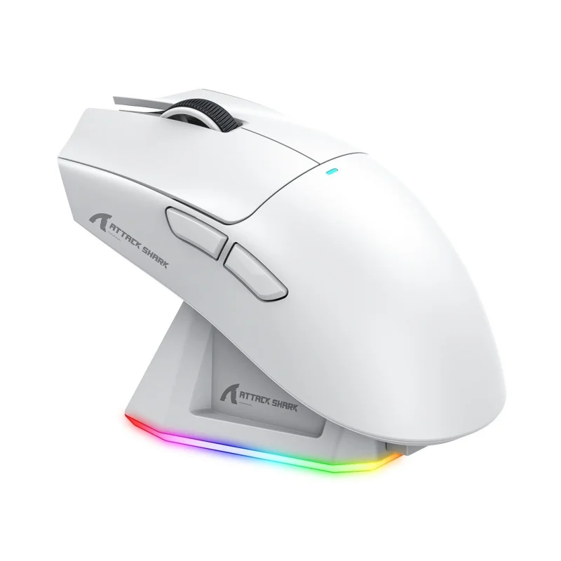 Imagem -06 - Ataque Shark-x11 Mouse sem Fio Mode Bluetooth 2.4g Rgb Recarregável Leve Paw3311 Sensor Esports Jogos Computador