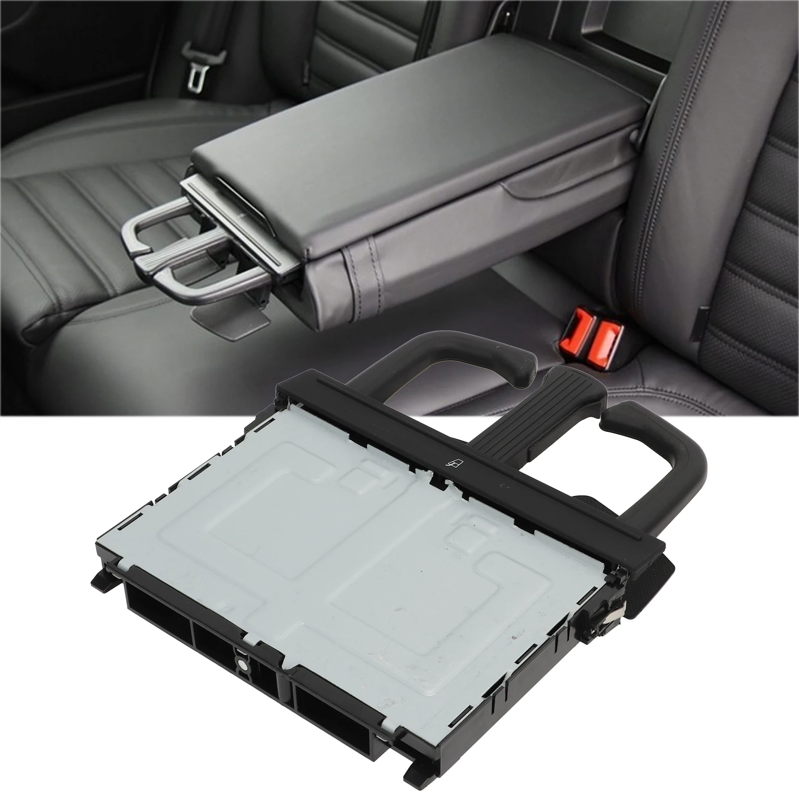 Rear Seat Armrest Cup Holder 8P0885995B Stretchable Drink Cup Storage Shelf For VW Jetta Golf 5 Passat B6 CC AA3 A4 A5 A6 Q5 Q7