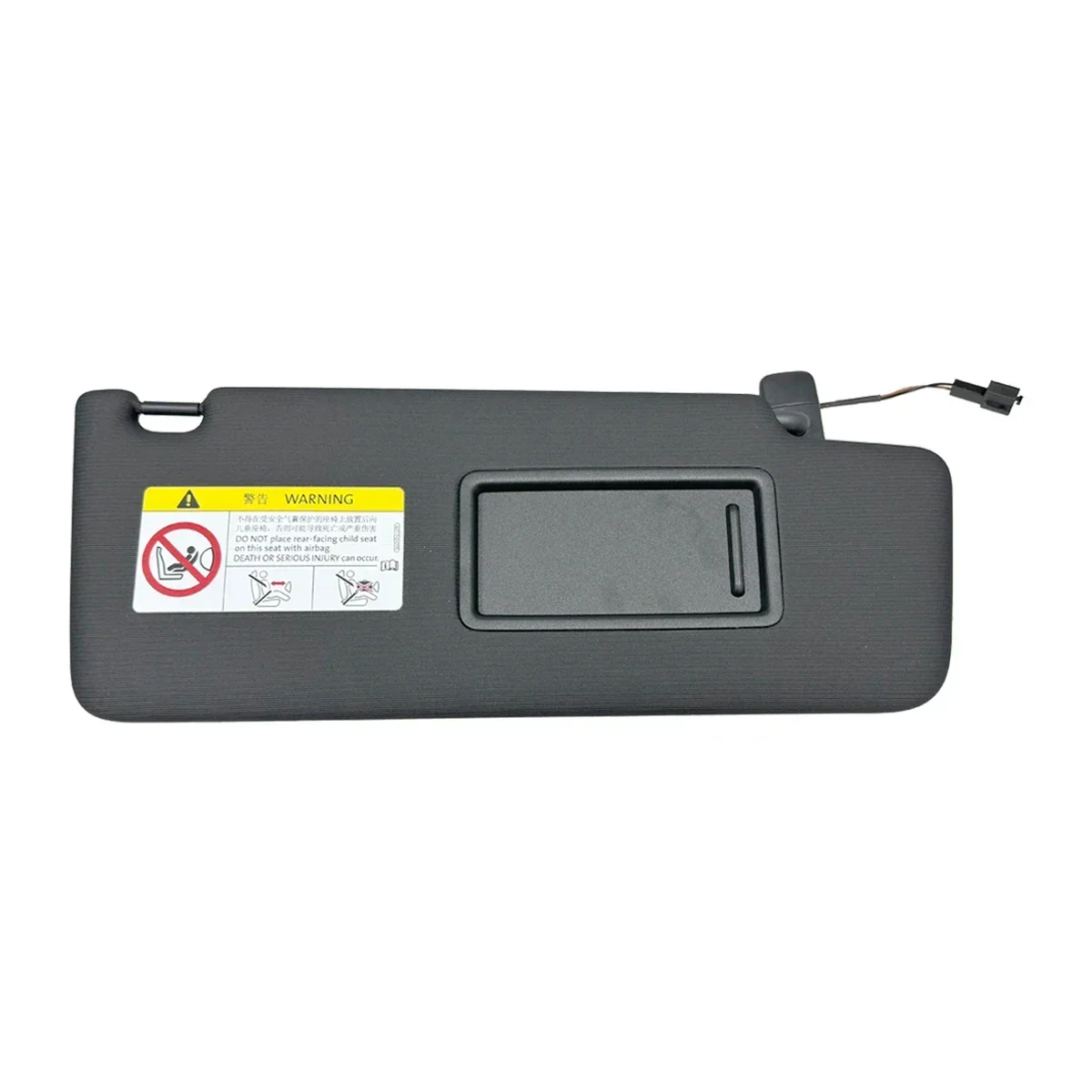 GEFENSI 1 قطعة/2 قطعة أسود الداخلية الشمس قناع غطاء مرآة لشركة فولكس فاجن تيجوان 2 AD R خط توران 5T ID.4 سكودا كودياق RS 2018 2019 2020 2 #3