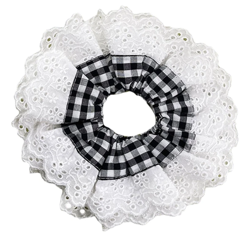 Exquisite Elastics Lace Scrunchies Soft Scrunchy Hair Ties High Elasticity Hair Accessories for Street Dropshipping