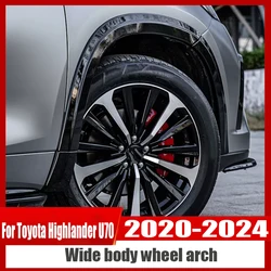 For Toyota Highlander U70 2020 2021 2022 2023 2024 Automobile modification Wide body wheel arch Wheel decorative strip