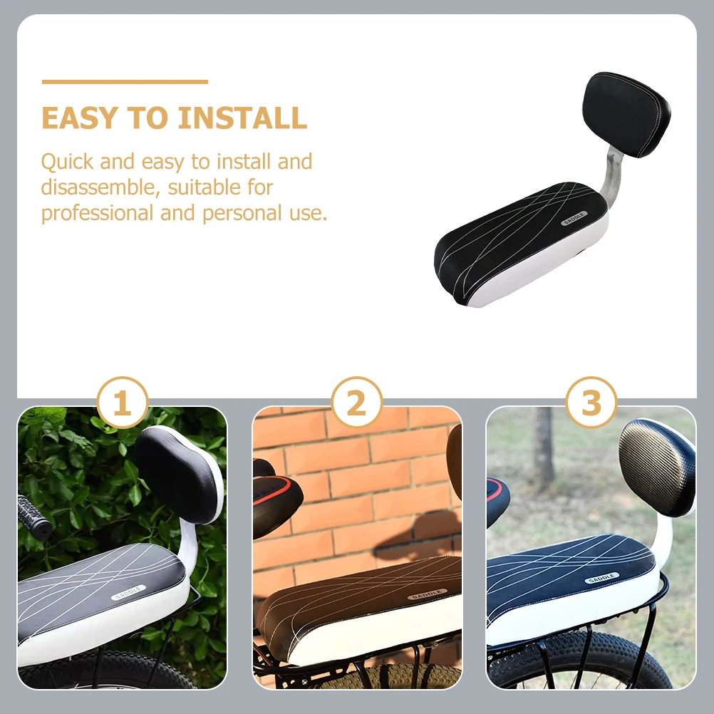 

Bike Back Seat for Kids Children's Safety Saddle with Backrest Mountain Pu Baby