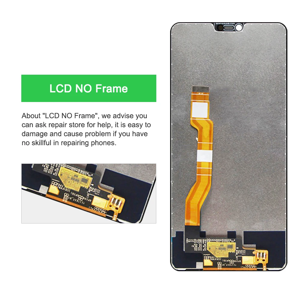 6.23\'\' For OPPO F7 LCD CPH1819 Display Touch Screen Digitizer Assembly Replacement For OPPO A3 PADM00 LCD With Frame