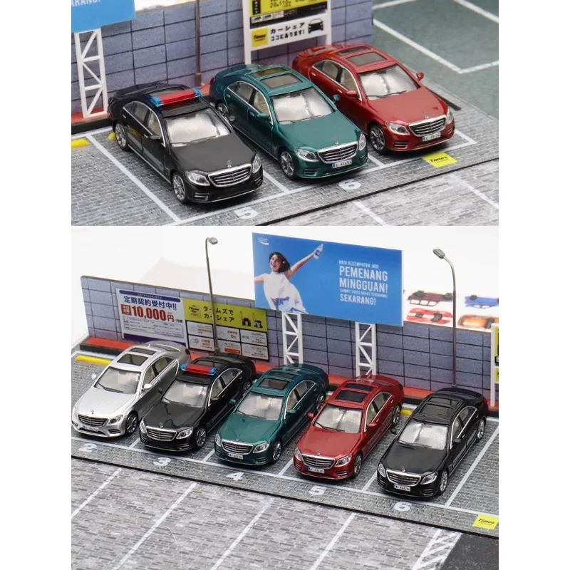 1:64 Mercedes-Benz S-Class W222 S450 alloy simulation model, children's collection of decorative toys, gifts for children.