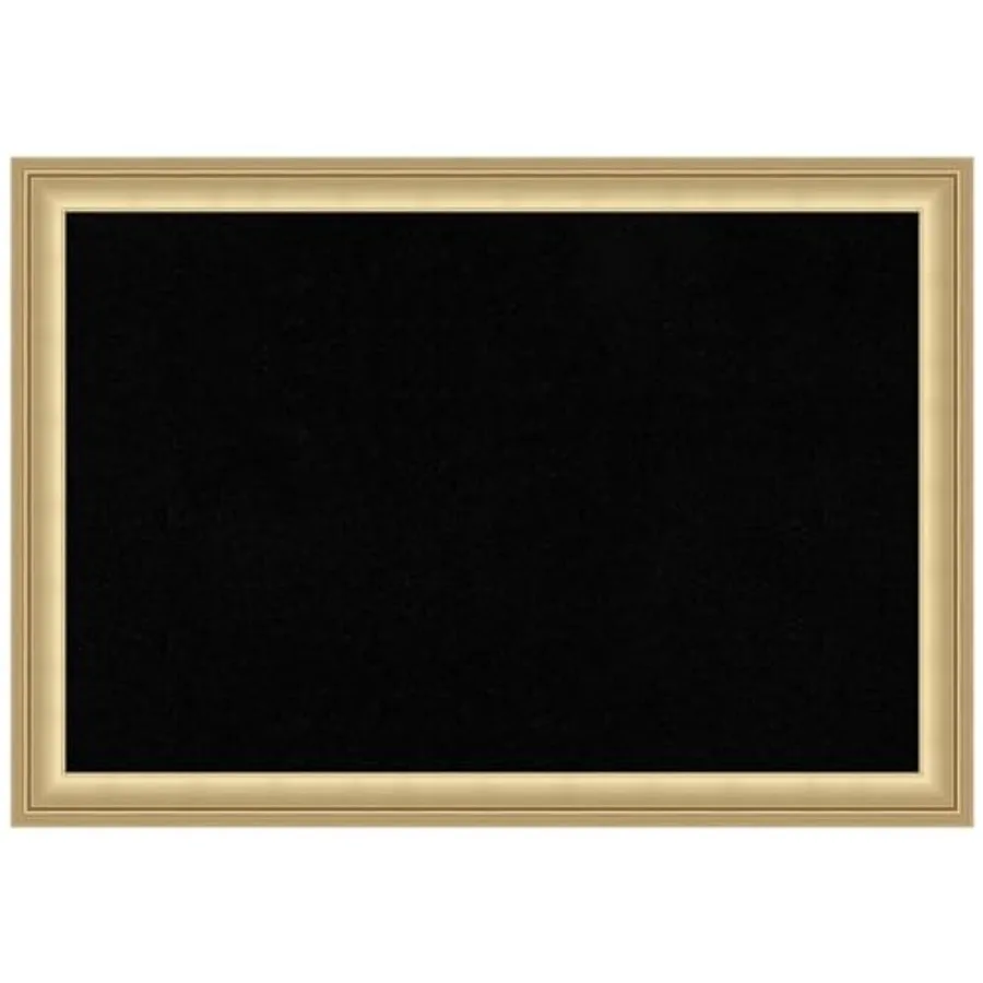 

Black Cork Board for Wall 14x20 Vision Board with Gold Frame Small Corkboard Office Decor for Home Organization Casual Corkboar
