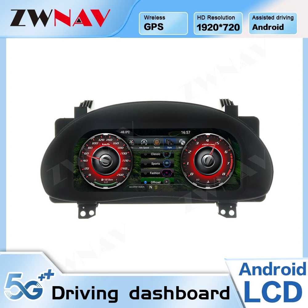 

Digital Dashboard Panel Virtual Instrument Cluster CockPit LCD Speedometer For Toyota Corolla 2014 2015 2016 2017 Android 9.0