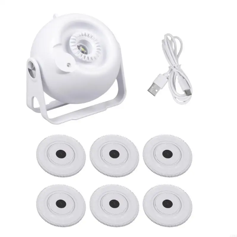  Realistic Rotating Light Simulator Lamp Automatic Mode Switching Quiet Operation