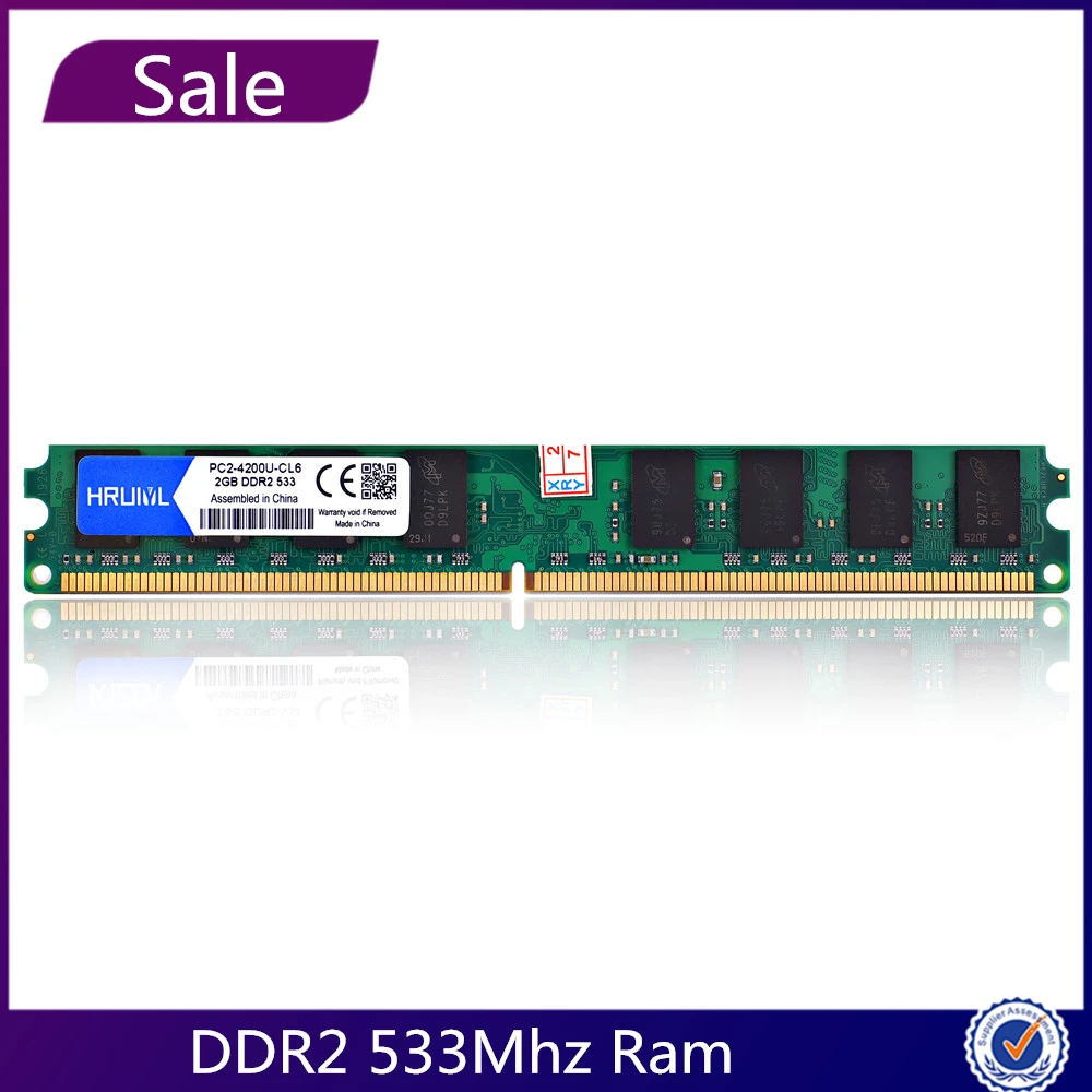 Ram 2gb DDR2 533 533mhz PC2-4200U DIMM DDR2 2GB 2G 533 mhz Memory Ram Memoria for All Motherboard Desktop Computer PC