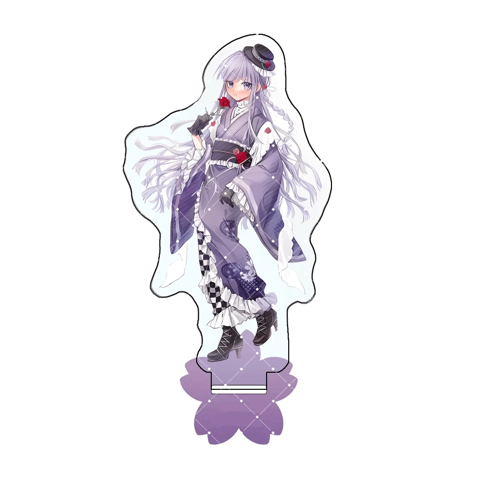 Danganronpa 15cm Acrylic Stand Keychain Kyoko Kirigiri Celestia Ludenberg Gothic Lolita Desk Decor Anime Merch Fans Gifts