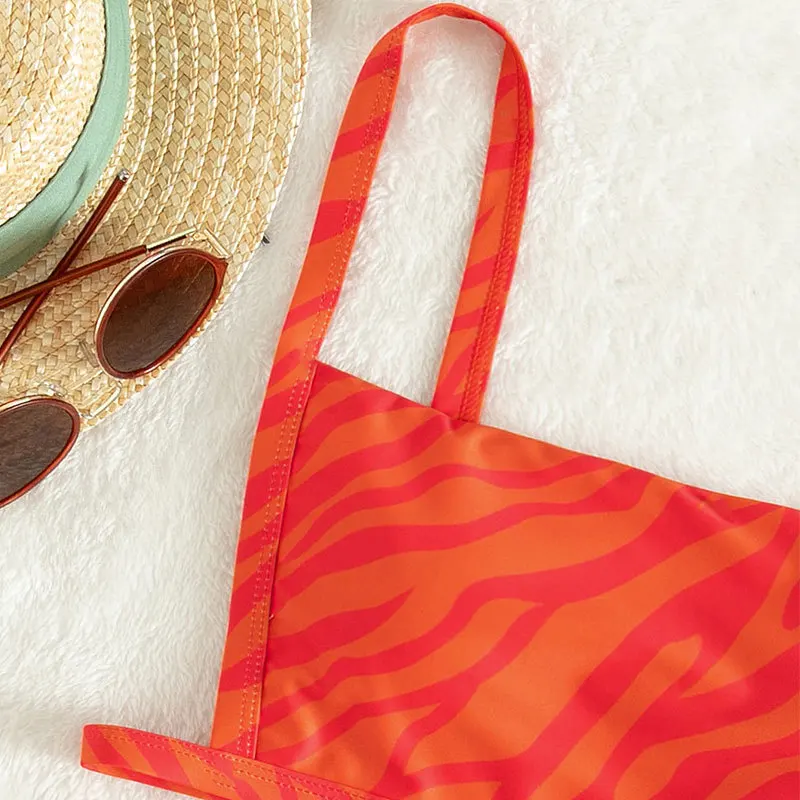 Bikini Swimwear Bikinis Sets Bathing Suit Women Woman Swimsuits Two Piece Suits Print Sexy Thong Swimwear Womens