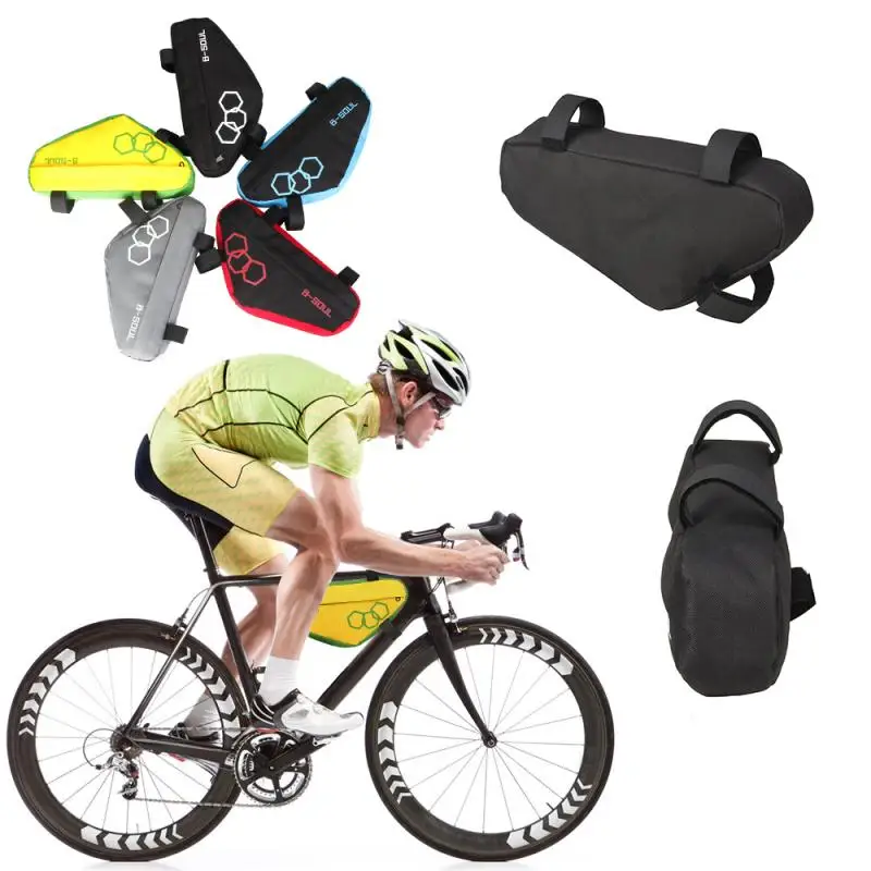 B-SOUL Bike Triangle Bag Waterproof Mountain Bicycle Frame Bag Front Tube Frame Cycling Bag Pouch Holder Bycicle Accessories