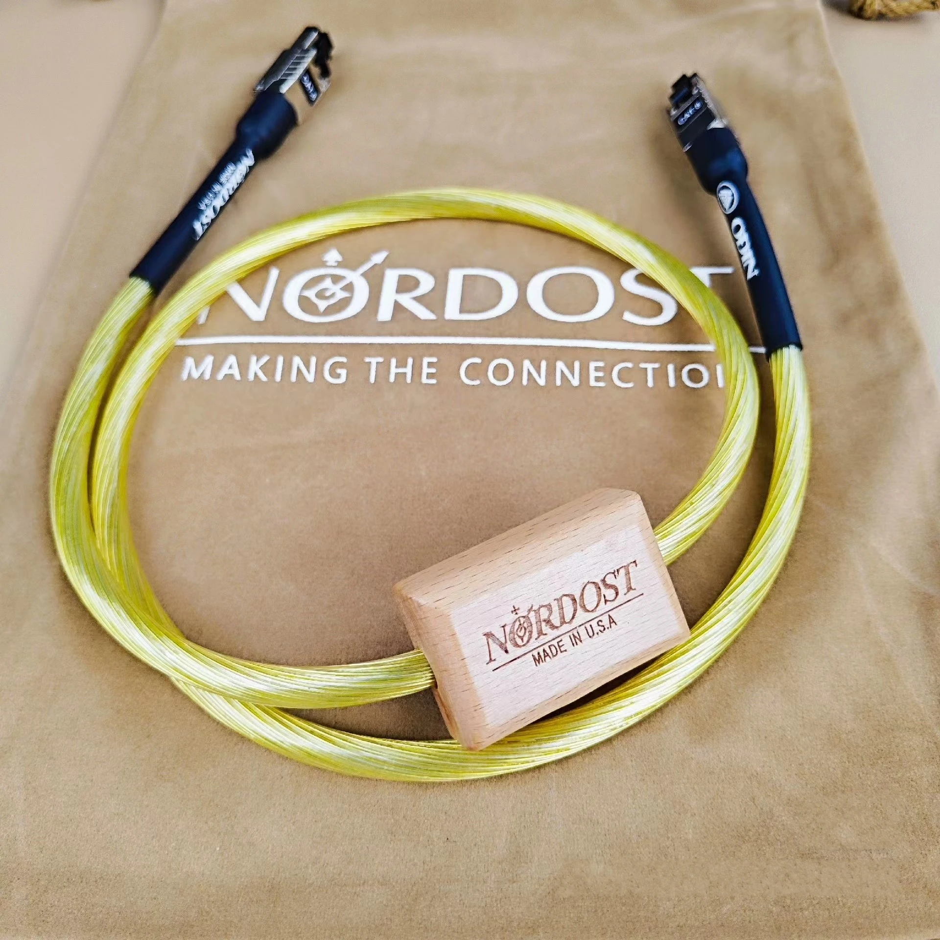 Nordost ODIN 10 Gigabit Cat8 Ethernet Cable Laptop Camera Lan RJ45 Network Patch Cable Sterling Silver Network Cable